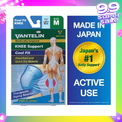 VANTELIN Medically Inspired Knee Support Cool Blue Fit Size M 1s