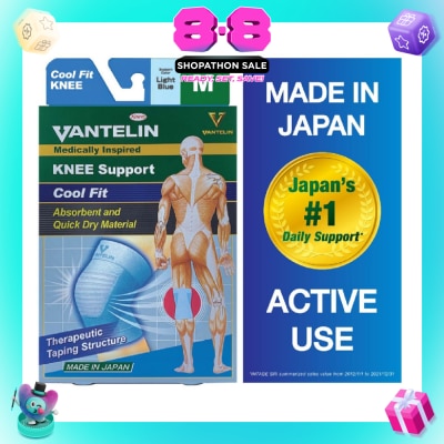 VANTELIN - Medically Inspired Knee Support Cool Blue Fit Size M 1s