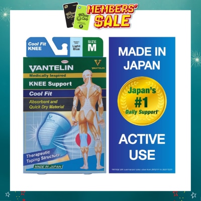 VANTELIN - Medically Inspired Knee Support Cool Blue Fit Size M 1s