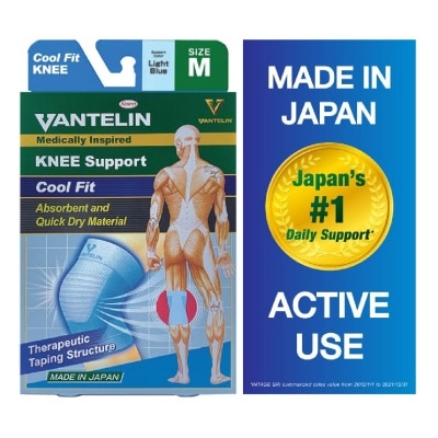 VANTELIN Medically Inspired Knee Support Cool Blue Fit Size M 1s