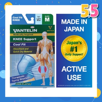 VANTELIN Medically Inspired Knee Support Cool Blue Fit Size M 1s