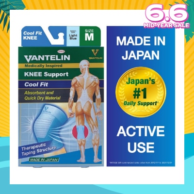 VANTELIN Medically Inspired Knee Support Cool Blue Fit Size M 1s