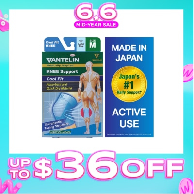 VANTELIN - Medically Inspired Knee Support Cool Blue Fit Size M 1s