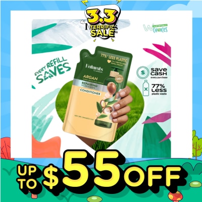 NATURALS BY WATSONS [CNY] Argan + Ceramide Repairing Conditioner Refill Pack 450ml