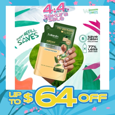 NATURALS BY WATSONS - Argan + Ceramide Repairing Conditioner Refill Pack 450ml