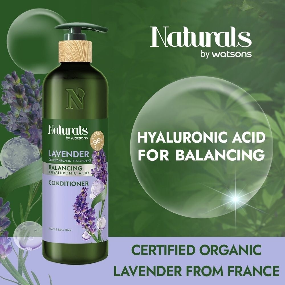 Lavender + Hyaluronic Acid Balancing Conditioner (For Frizzy & Dull Hair) 490ml