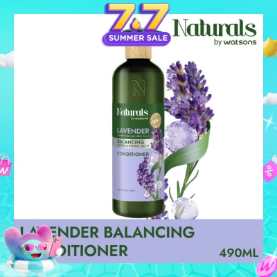 NATURALS BY WATSONS - Lavender + Hyaluronic Acid Balancing Conditioner (For Frizzy & Dull Hair) 490ml