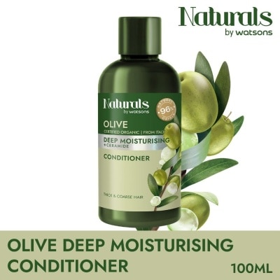 NATURALS BY WATSONS Olive + Ceramide Deep Moisturising Conditioner (For Thick & Coarse Hair) 100ml