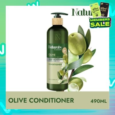 NATURALS BY WATSONS Olive + Ceramide Deep Moisturising Conditioner (For Thick & Coarse Hair) 490ml