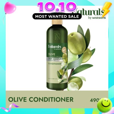 NATURALS BY WATSONS Olive + Ceramide Deep Moisturising Conditioner (For Thick & Coarse Hair) 490ml image