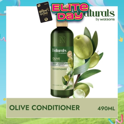NATURALS BY WATSONS - Olive + Ceramide Deep Moisturising Conditioner (For Thick & Coarse Hair) 490ml