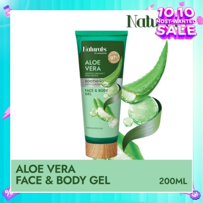 NATURALS BY WATSONS Aloe Vera + Hyaluronic Acid Face & Body Gel (For Sensitive Skin) 200ml