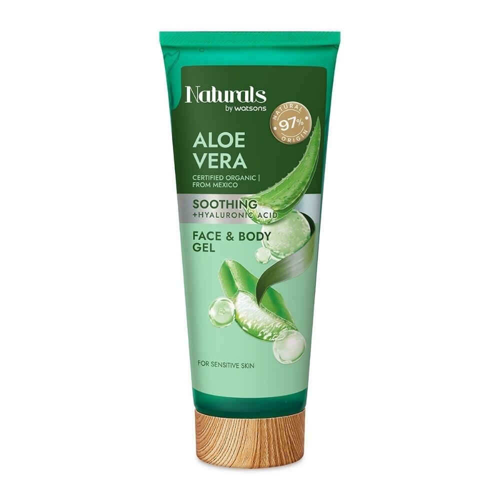 NATURALS BY WATSONS Aloe Vera + Hyaluronic Acid Face & Body Gel