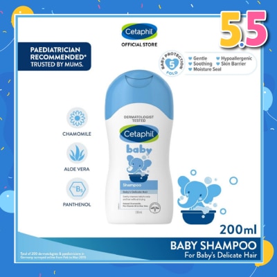 CETAPHIL BABY Baby Shampoo With Natural Camomile 200ml