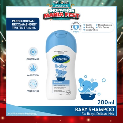 CETAPHIL BABY - Baby Shampoo With Natural Camomile 200ml