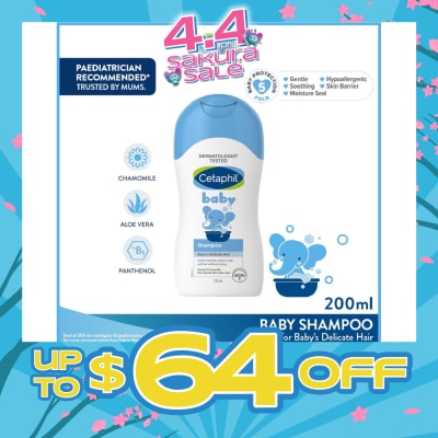 CETAPHIL BABY - Baby Shampoo With Natural Camomile 200ml