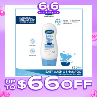 CETAPHIL BABY - Baby Gentle Wash & Shampoo With Glycerin & Panthenol 230ml