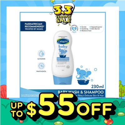 CETAPHIL BABY Baby Gentle Wash & Shampoo With Glycerin & Panthenol 230ml