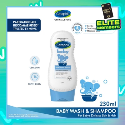 CETAPHIL BABY Baby Gentle Wash & Shampoo With Glycerin & Panthenol 230ml