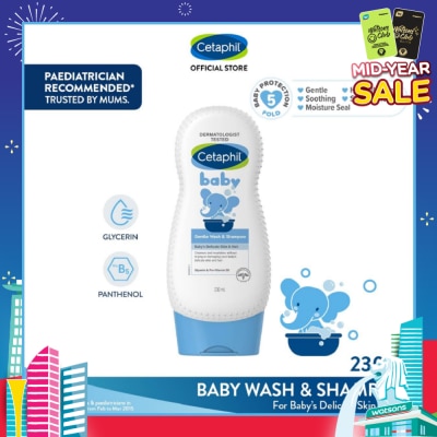 CETAPHIL BABY Baby Gentle Wash & Shampoo With Glycerin & Panthenol 230ml