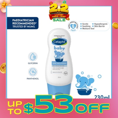 CETAPHIL BABY Baby Gentle Wash & Shampoo With Glycerin & Panthenol 230ml