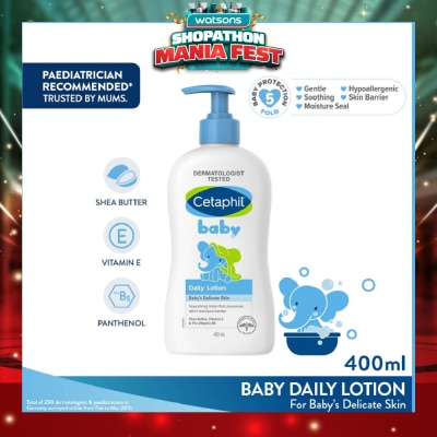 CETAPHIL BABY - Baby Daily Lotion With Shea Butter 400ml