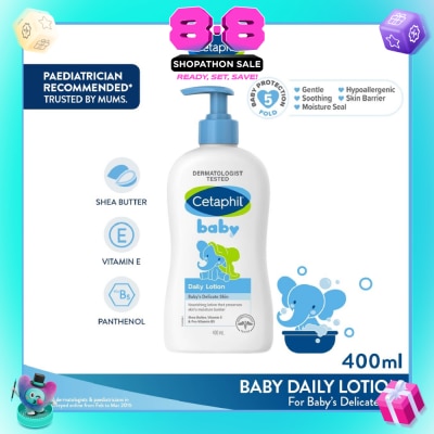 CETAPHIL BABY - Baby Daily Lotion With Shea Butter 400ml