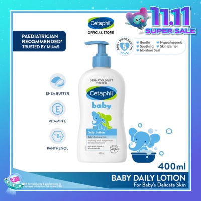CETAPHIL BABY Baby Daily Lotion With Shea Butter 400ml