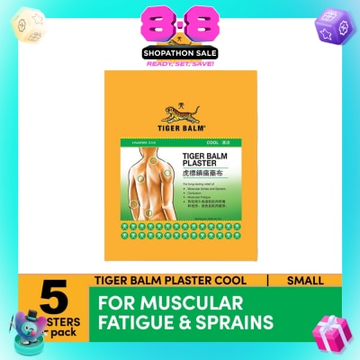TIGER BALM - Plaster Cool Small (For Muscular Fatigue & Sprains) 5s