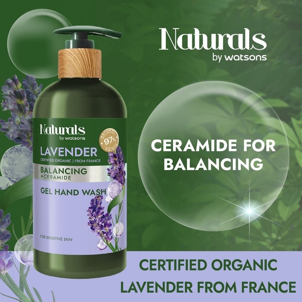 Lavender + Ceramide Balancing Gel Hand Wash (For Sensitive Skin) 400ml