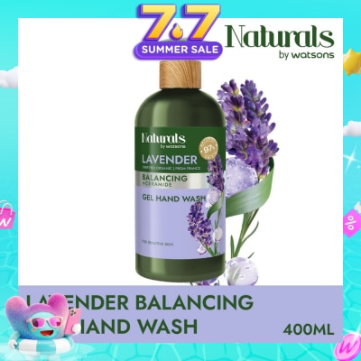 NATURALS BY WATSONS - Lavender + Ceramide Balancing Gel Hand Wash (For Sensitive Skin) 400ml