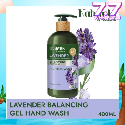NATURALS BY WATSONS Lavender + Ceramide Balancing Gel Hand Wash (For Sensitive Skin) 400ml
