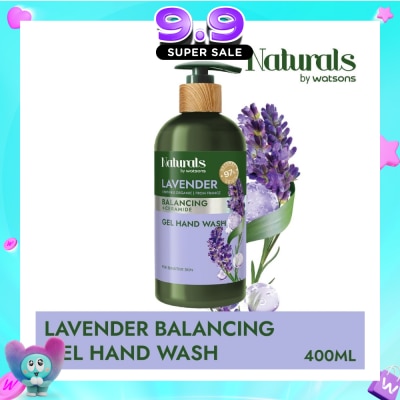 NATURALS BY WATSONS - Lavender + Ceramide Balancing Gel Hand Wash (For Sensitive Skin) 400ml image
