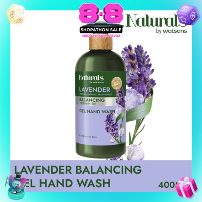 NATURALS BY WATSONS - Lavender + Ceramide Balancing Gel Hand Wash (For Sensitive Skin) 400ml