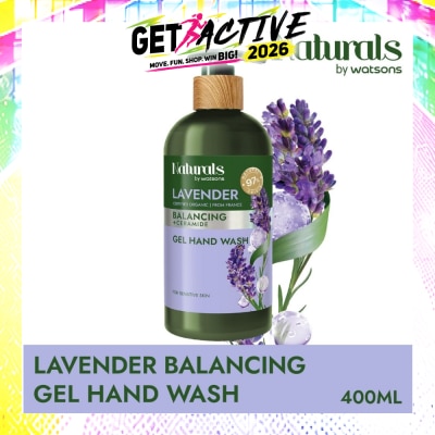 NATURALS BY WATSONS - Lavender + Ceramide Balancing Gel Hand Wash (For Sensitive Skin) 400ml image
