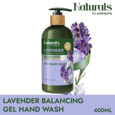 NATURALS BY WATSONS Lavender + Ceramide Balancing Gel Hand Wash (For Sensitive Skin) 400ml