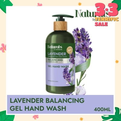 NATURALS BY WATSONS Lavender + Ceramide Balancing Gel Hand Wash (For Sensitive Skin) 400ml