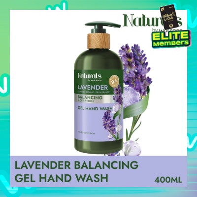 NATURALS BY WATSONS Lavender + Ceramide Balancing Gel Hand Wash (For Sensitive Skin) 400ml
