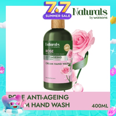NATURALS BY WATSONS - Rose + Retinol Anti-Ageing Cream Hand Wash (For Sensitive Skin) 400ml