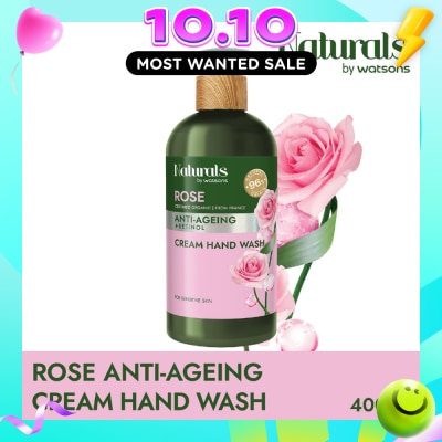 NATURALS BY WATSONS Rose + Retinol Anti Ageing Cream Hand Wash (For Sensitive Skin) 400ml image