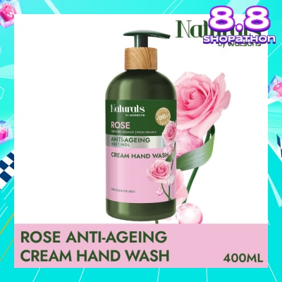 NATURALS BY WATSONS Rose + Retinol Anti-Ageing Cream Hand Wash (For Sensitive Skin) 400ml