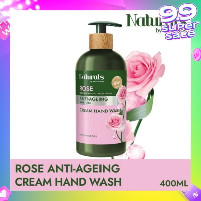 NATURALS BY WATSONS Rose + Retinol Anti-Ageing Cream Hand Wash (For Sensitive Skin) 400ml
