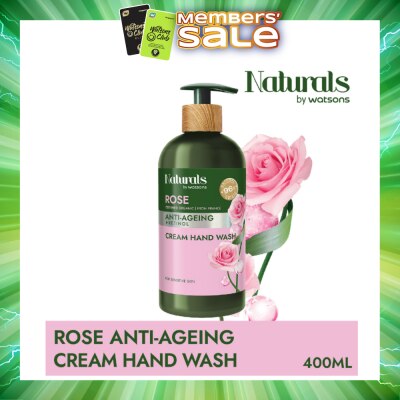 NATURALS BY WATSONS - Rose + Retinol Anti-Ageing Cream Hand Wash (For Sensitive Skin) 400ml
