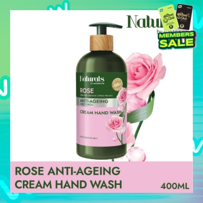 NATURALS BY WATSONS Rose + Retinol Anti-Ageing Cream Hand Wash (For Sensitive Skin) 400ml