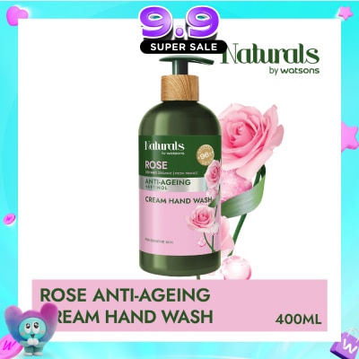 NATURALS BY WATSONS - Rose + Retinol Anti-Ageing Cream Hand Wash (For Sensitive Skin) 400ml image