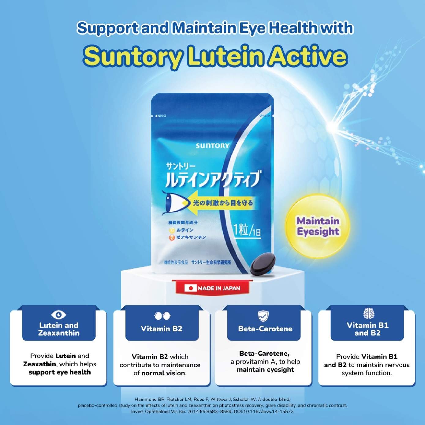 Lutein Active for Vision & Eye Health Capsule 30s image