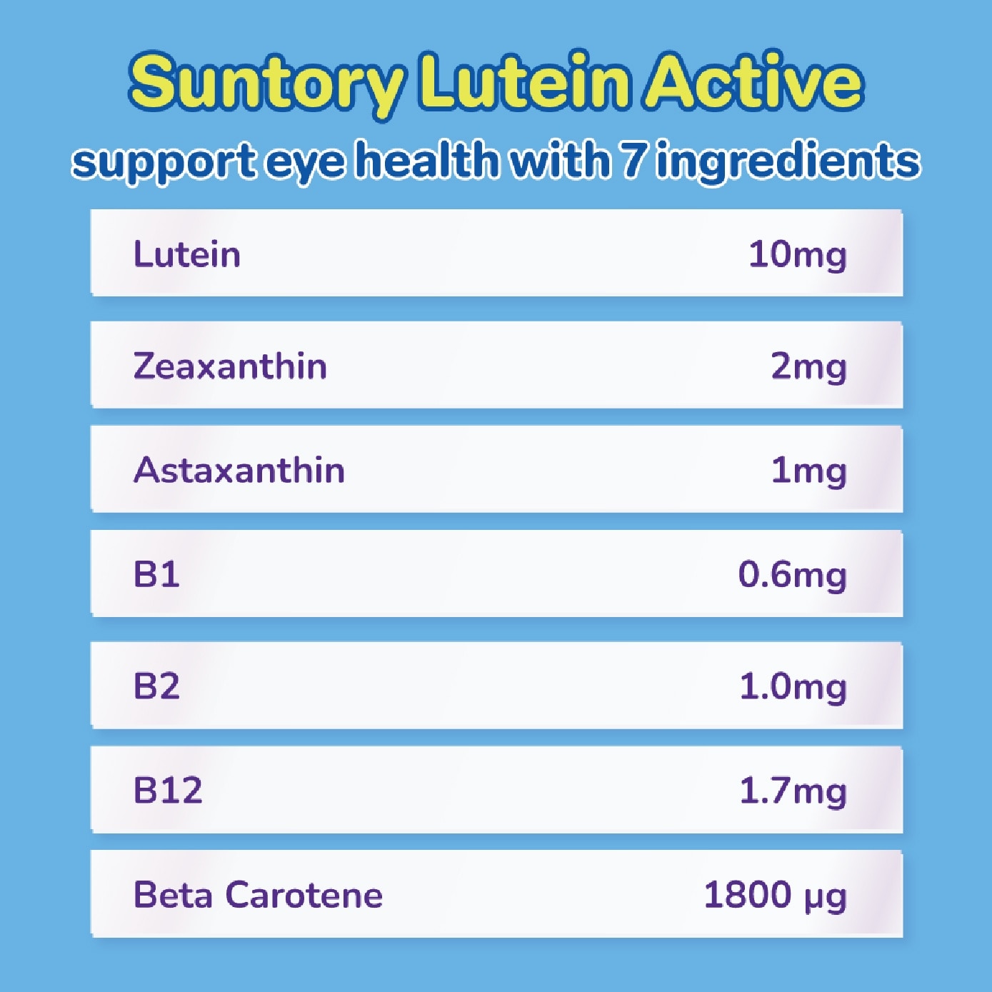 Lutein Active for Vision & Eye Health Capsule 30s image