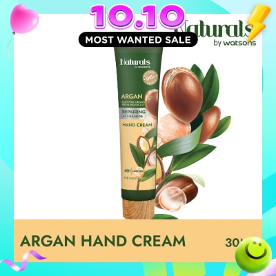 NATURALS BY WATSONS Argan + Ceramide Repairing Hand Cream (For Sensitive Skin) 30ml image
