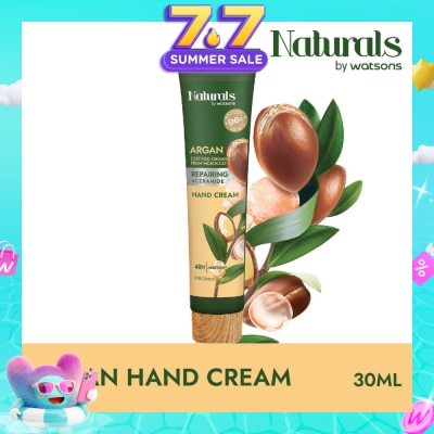 NATURALS BY WATSONS - Argan + Ceramide Repairing Hand Cream (For Sensitive Skin) 30ml