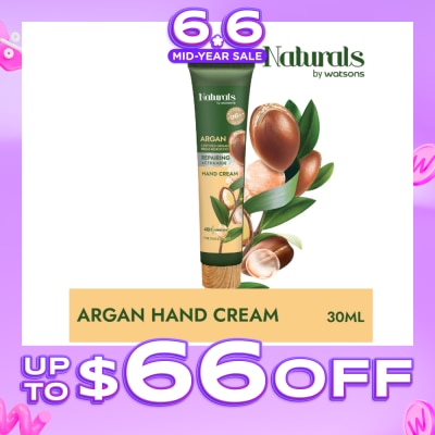 NATURALS BY WATSONS - Argan + Ceramide Repairing Hand Cream (For Sensitive Skin) 30ml